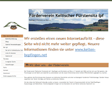 Tablet Screenshot of kelten-bopfingen.de